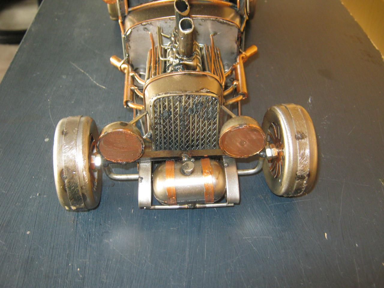 Metalen Hot Rod Car.