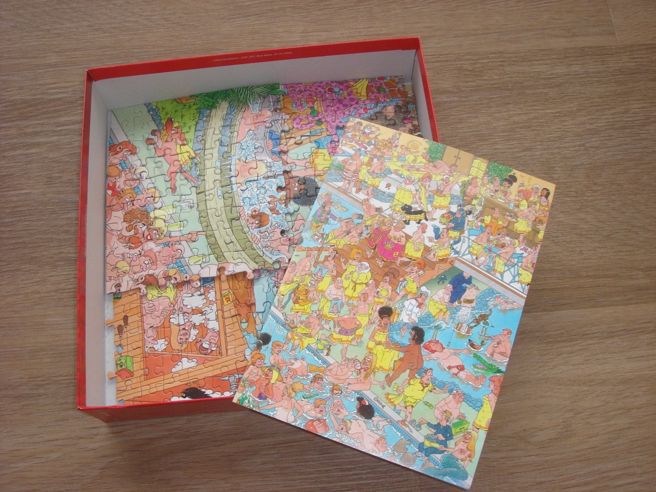 Te koop Complete Jan van Haasteren Puzzel Op hete Kolen 1000 Stukjes