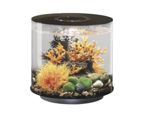 Aquarium biOrb Tube 15 MCR Zwart, met pomp en led verlichting