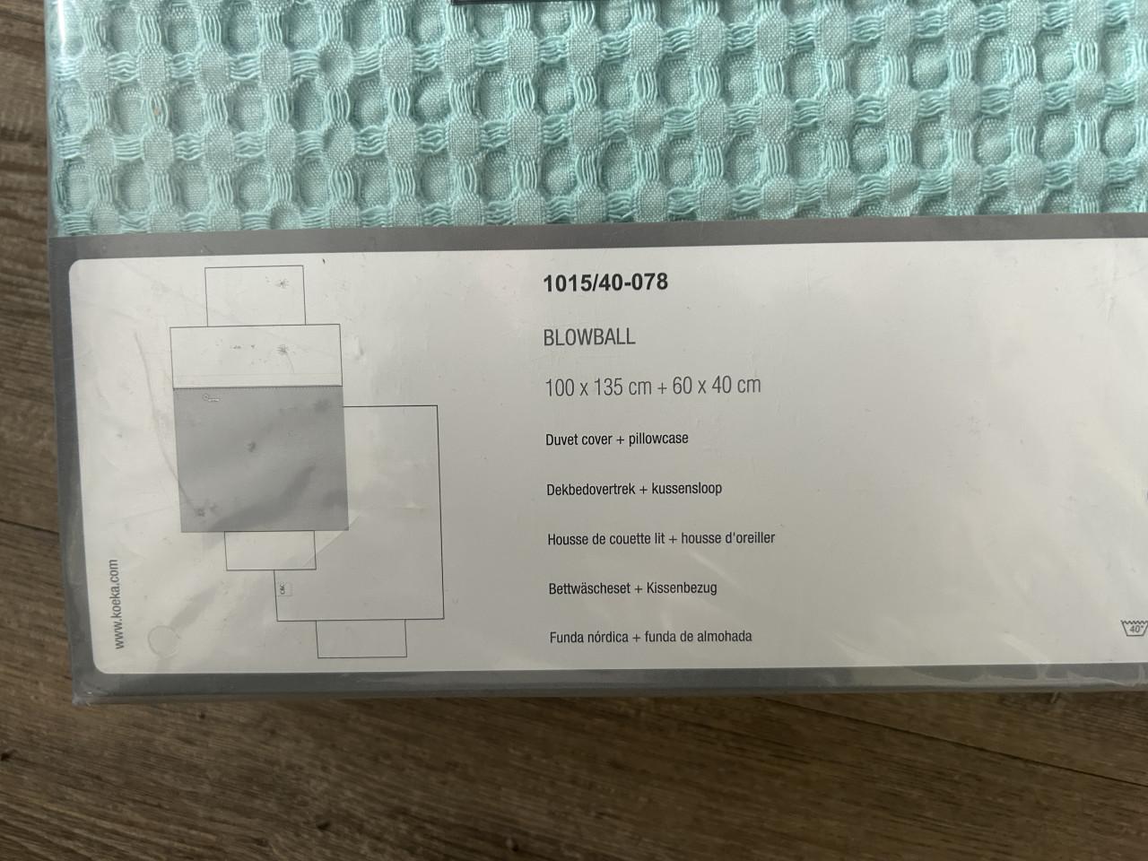 Koeka Blowball dekbedovertrek + kussensloop Mint