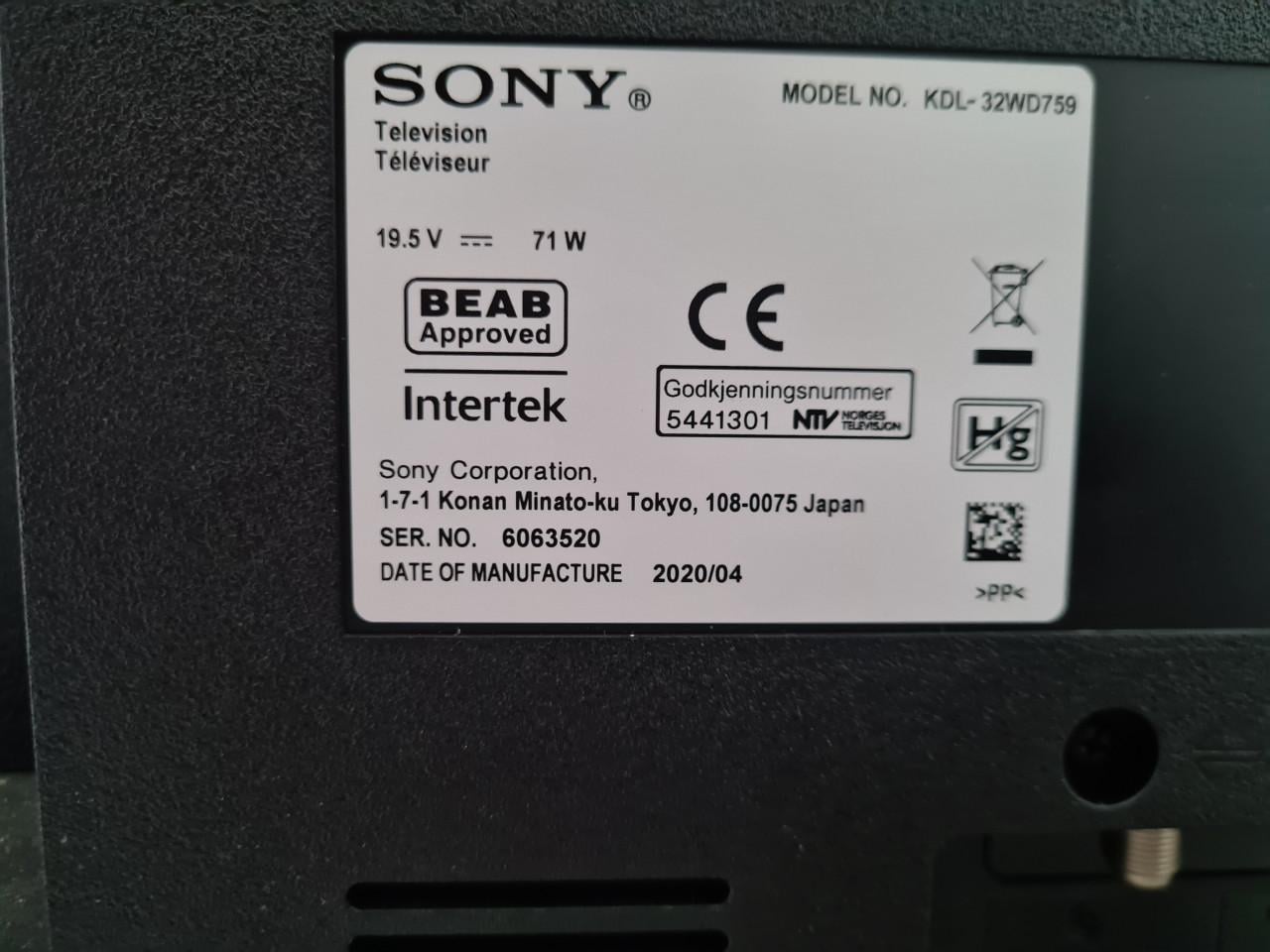 Sony Bravia 32inch