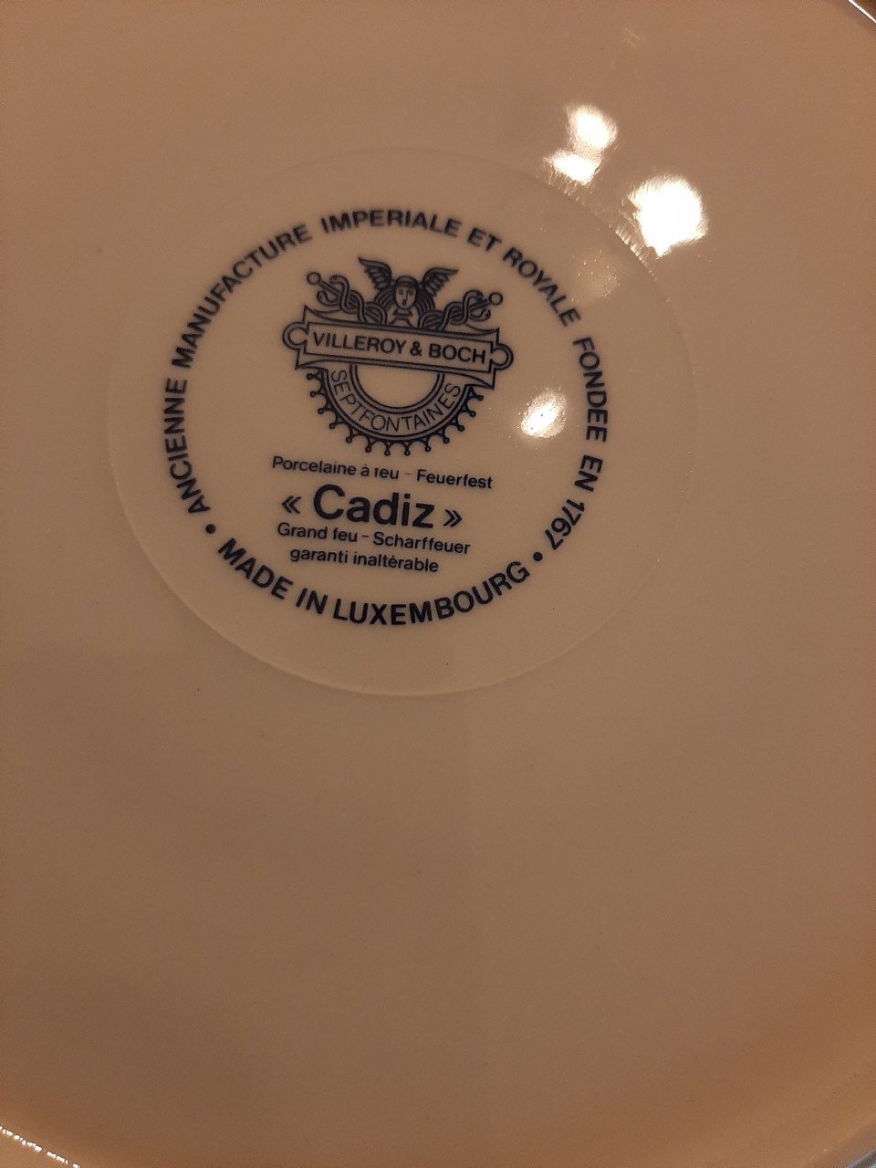 VILLEROY & BOCH , CADIZ - 6 ONTBIJT BORDJES - DIA 20 CM