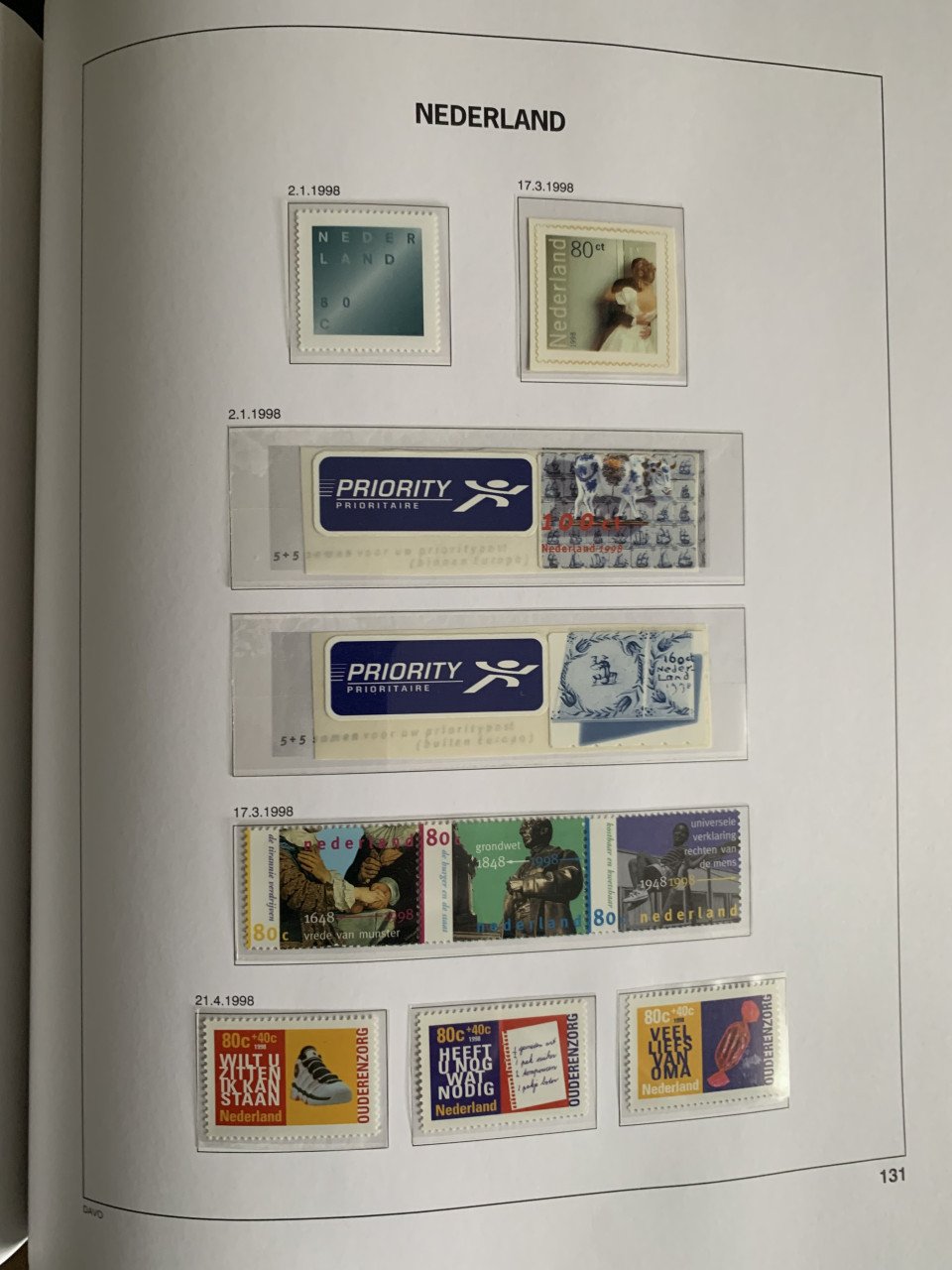 Nederland Davo de Luxe IV (1990-1999) helemaal gevuld postfris