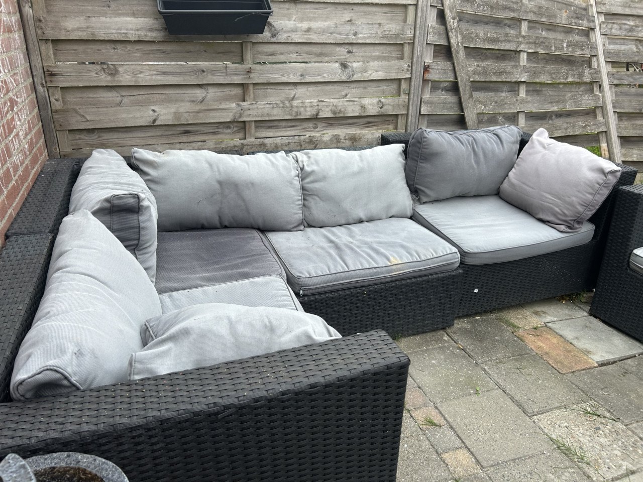 Loungebank met kussens