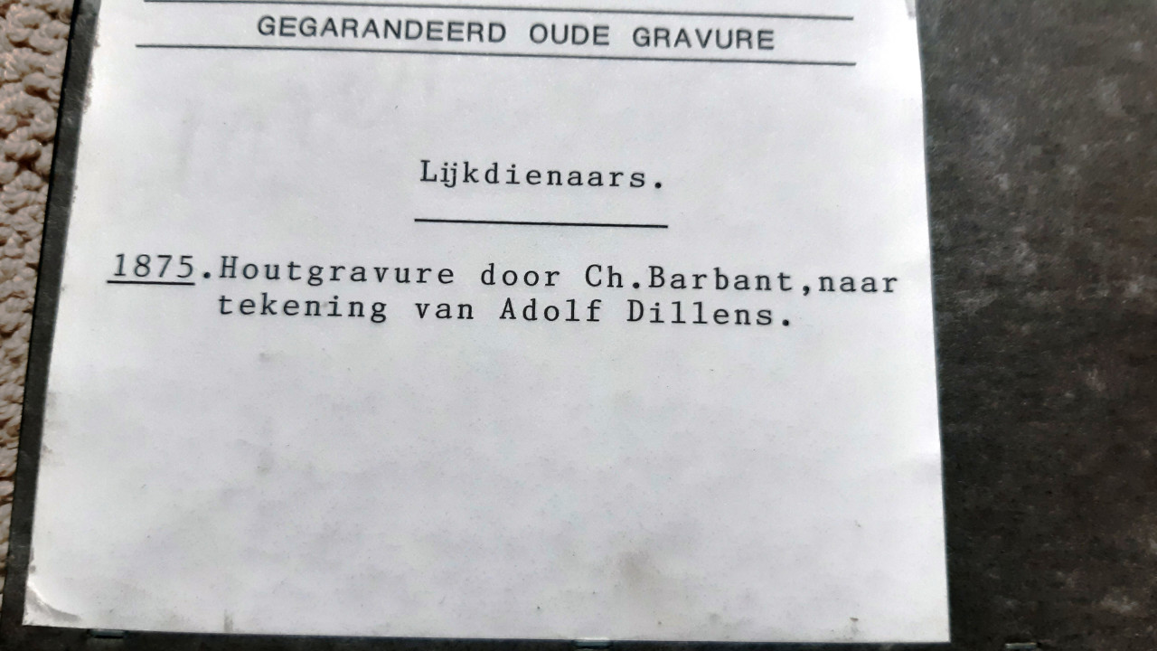 Zeeland houtgravure 1875 mannen in klederdracht
