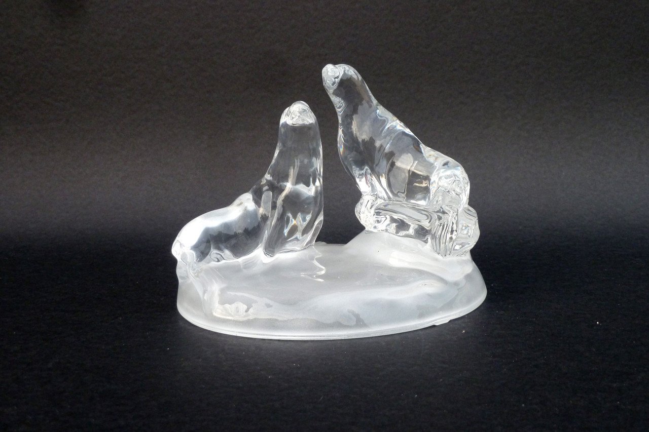 Cristal d' Arques - Kristallen beeldjes Zeedieren en Paarden