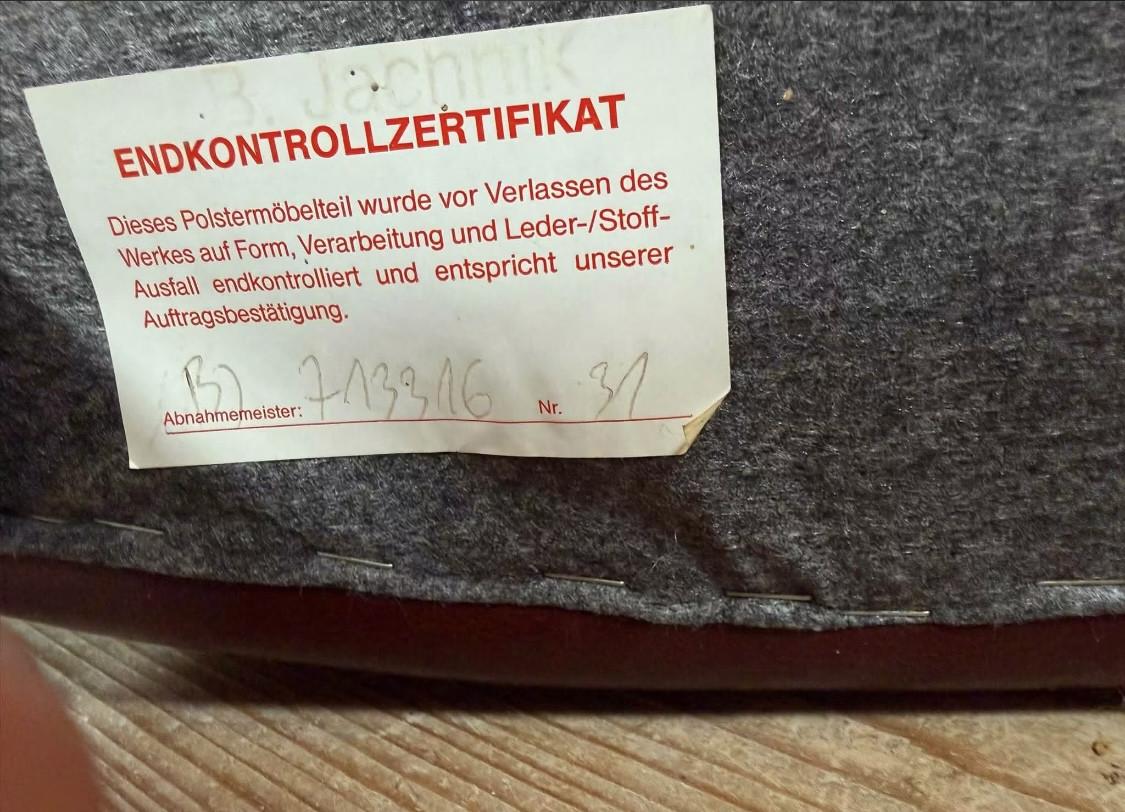 Leren fauteuil in een cognacbruine/bruin kleur