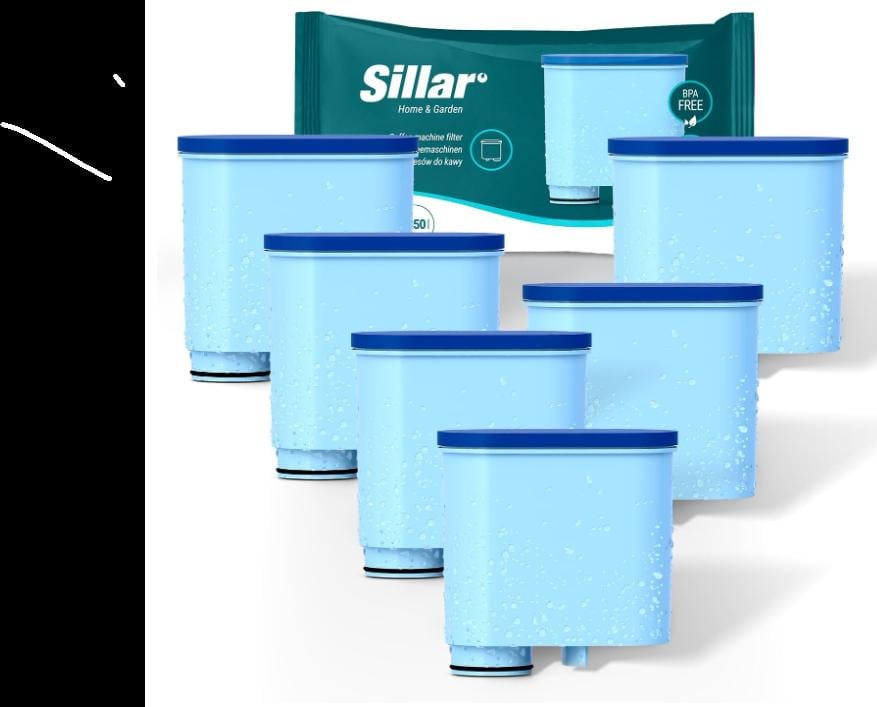 6x Water Filter voor koffie Machines van o.a. Philips Aquaclean en Saeco.