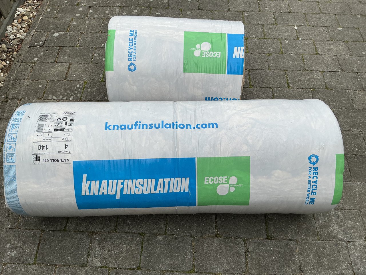 Knauf glaswolrol, naturoll 035 3stuks,
