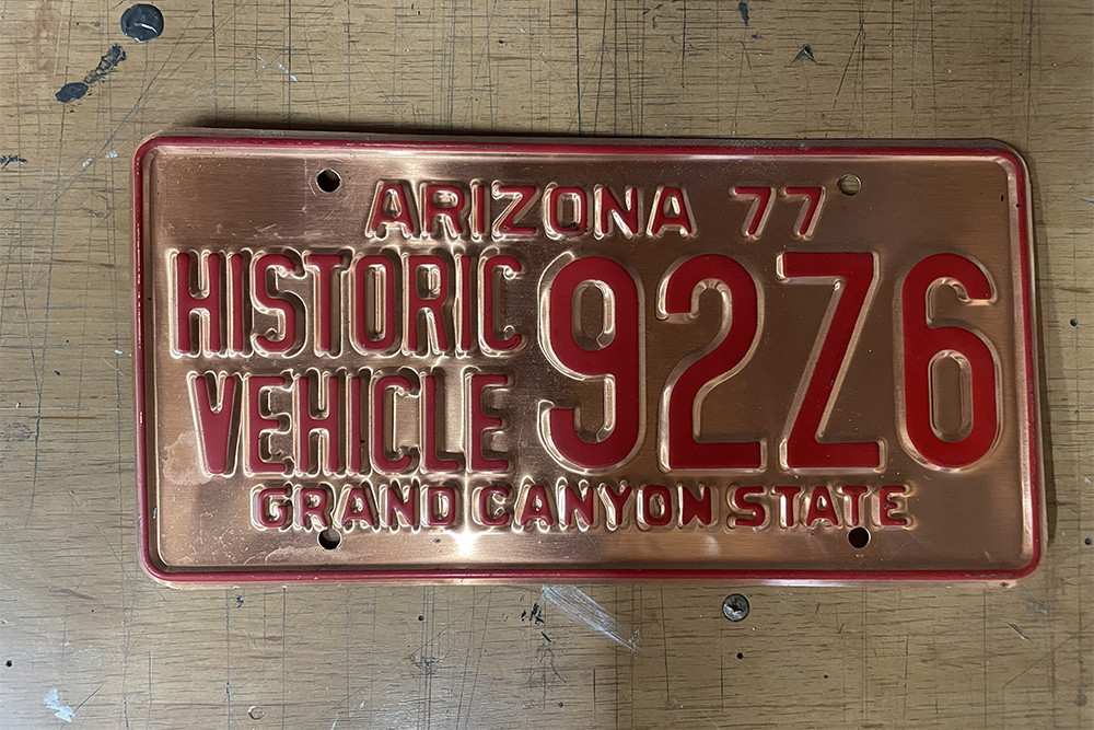 Te koop historische kentekenplaat Amerika.