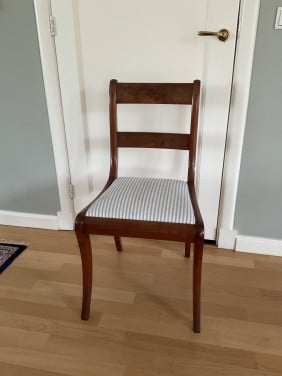 6 antieke mahoniehouten stoelen