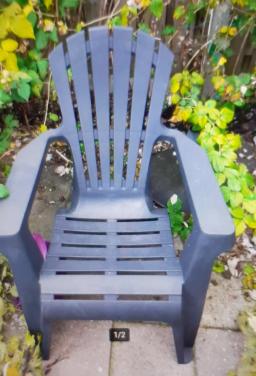 Tuinstoelen, Loungestoelen Dolomiti, Antraciet kunststof, Stapelbaar