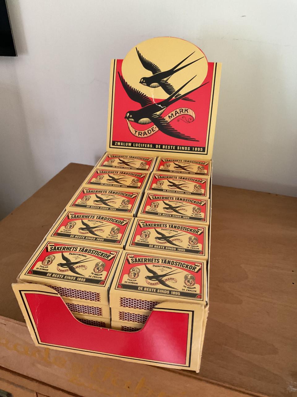 Winkeldoos Zwaluw lucifers ( 50 doosjes )