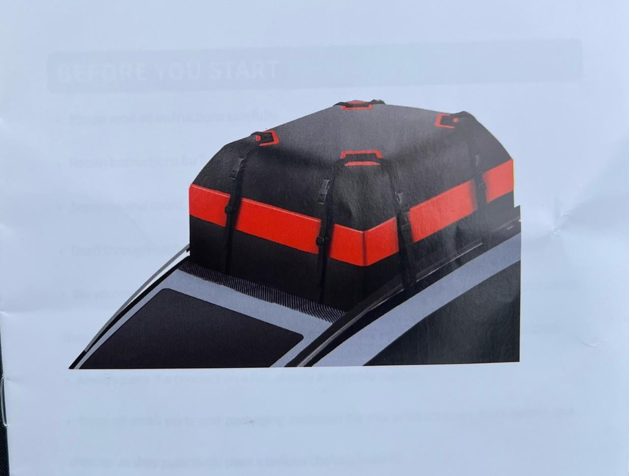 Opvouwbare daktas voor op auto met 560 liter ruimte