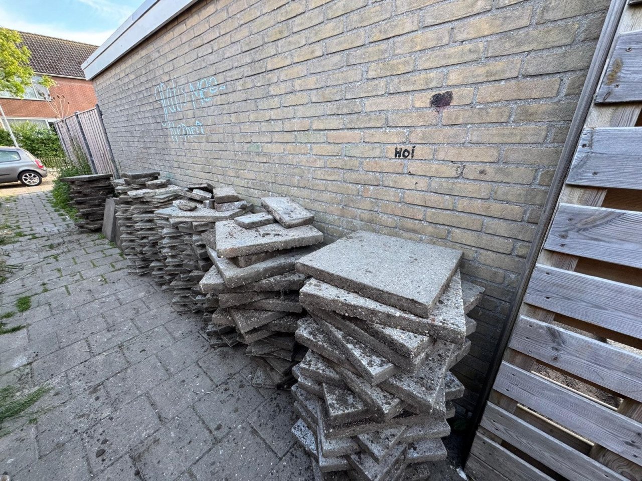 Gratis tuin tegels
