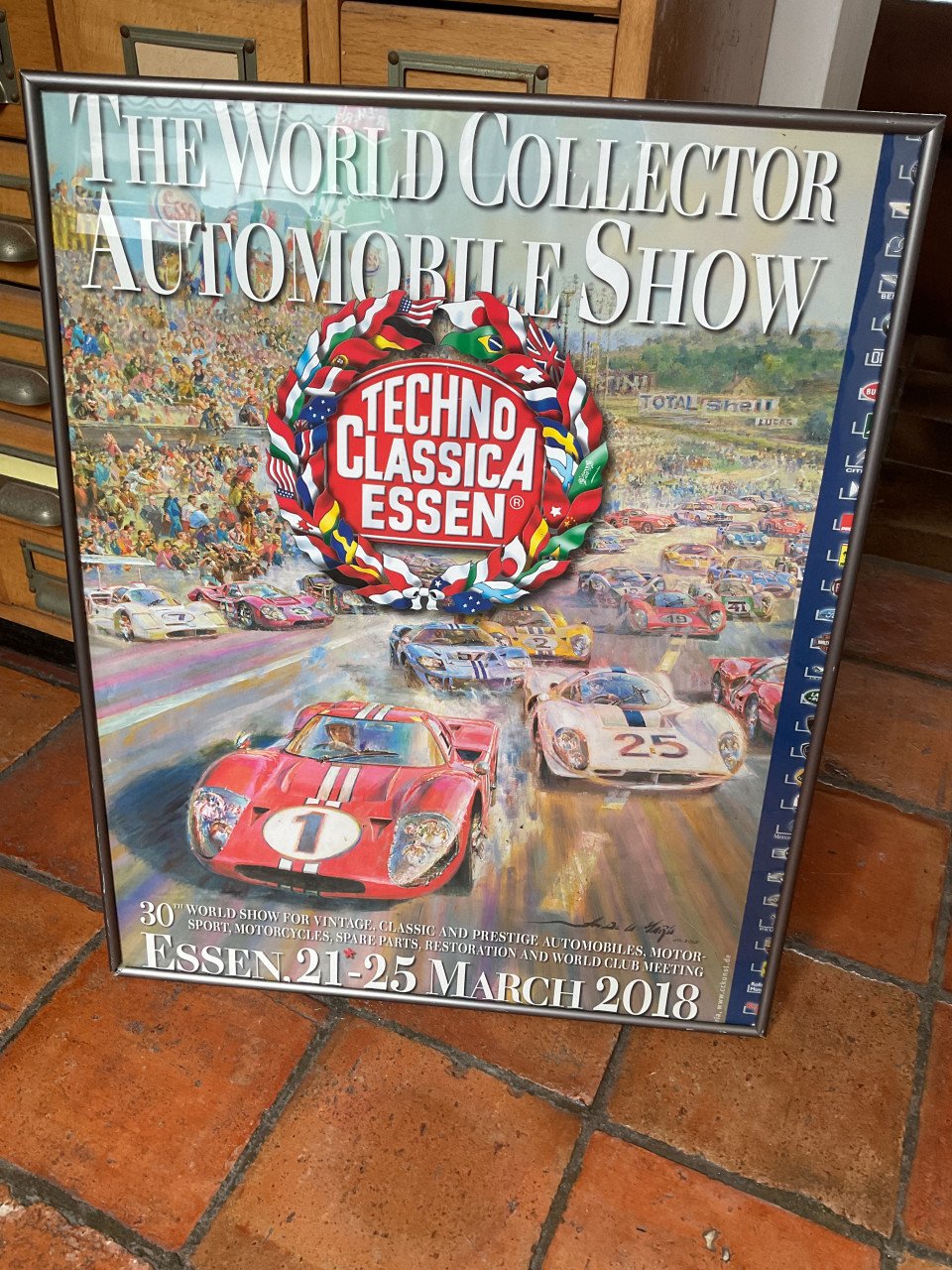 Oldtimer affiche in lijst