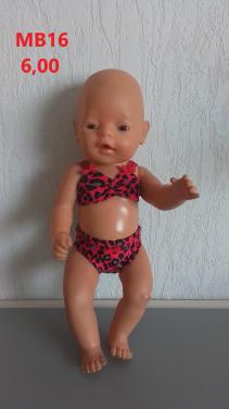 Poppenkleertjes baby born. bikini. Opbrengst KiKa.