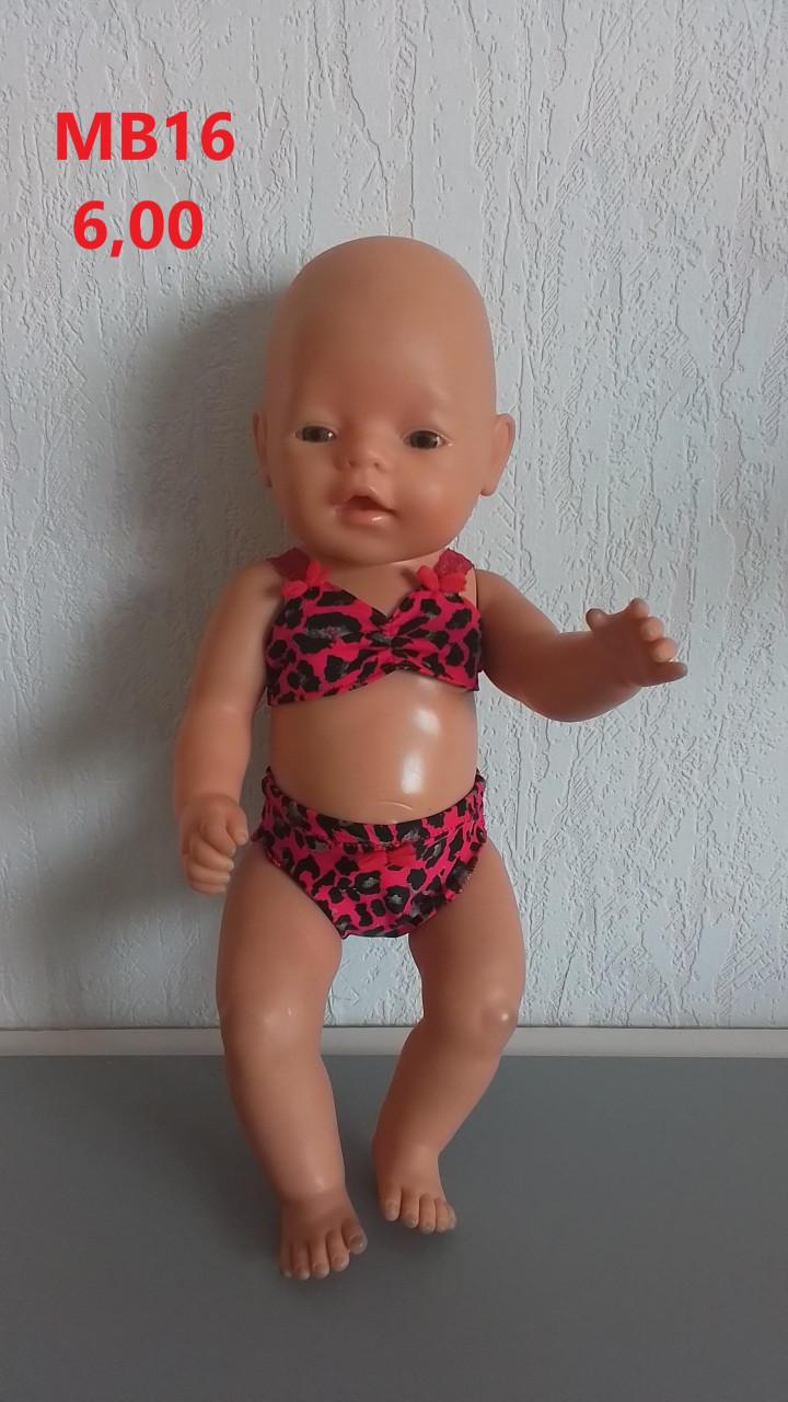 Poppenkleertjes baby born. bikini. Opbrengst KiKa.