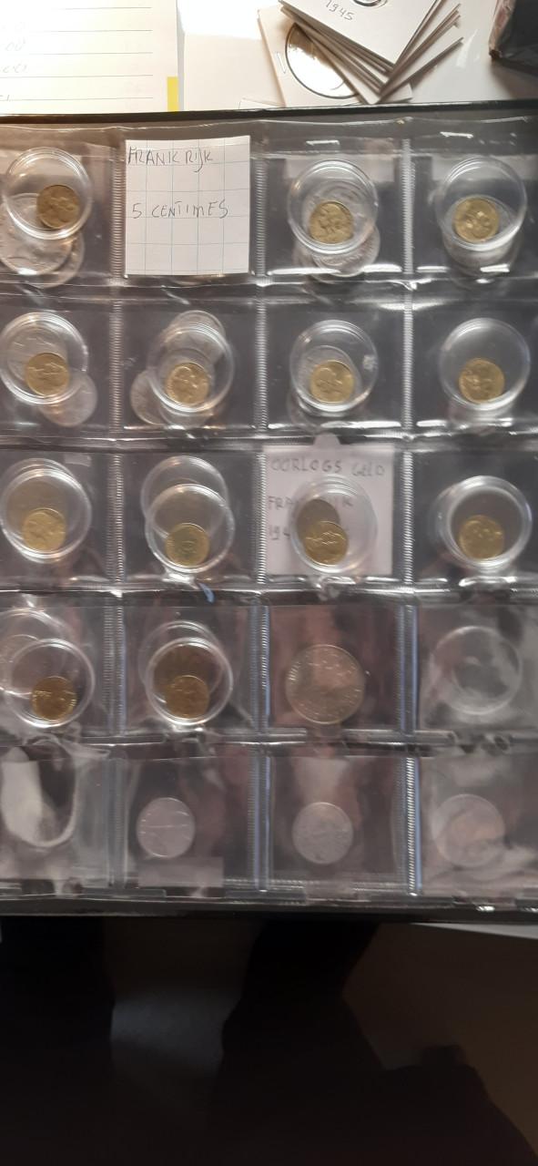 Map met oude munten buitenland