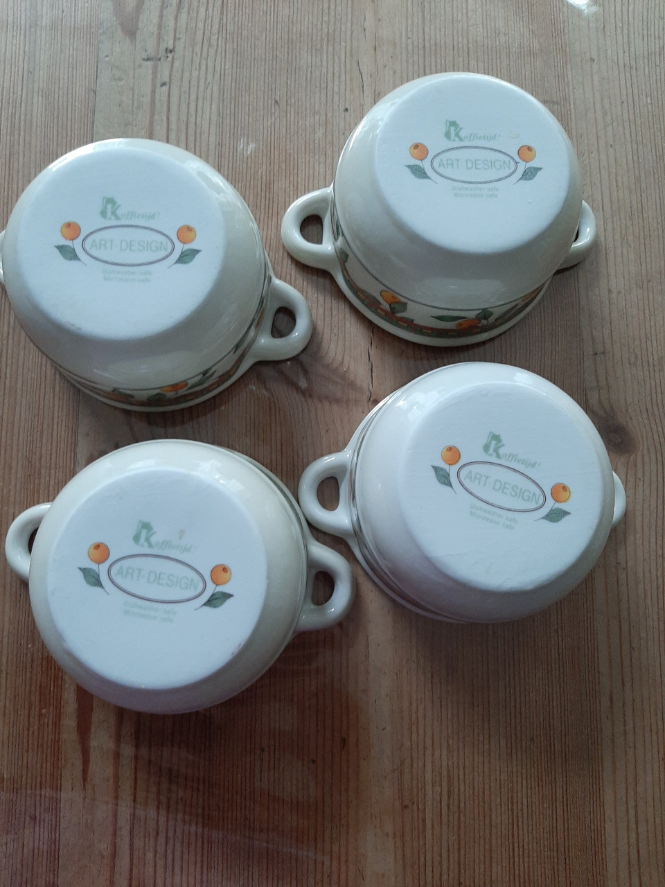 KOFFIETIJD  ARD DESIGN - 4 SOUFFLÈ / CREMBRULÈ SCHAALTJES