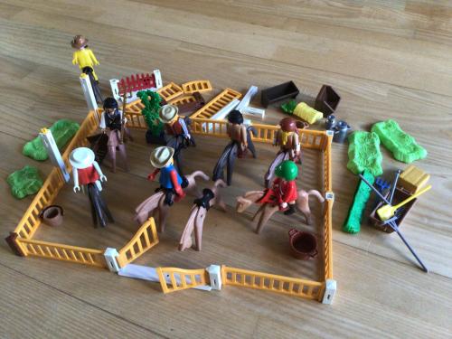 Vintage Playmobil met paarden
