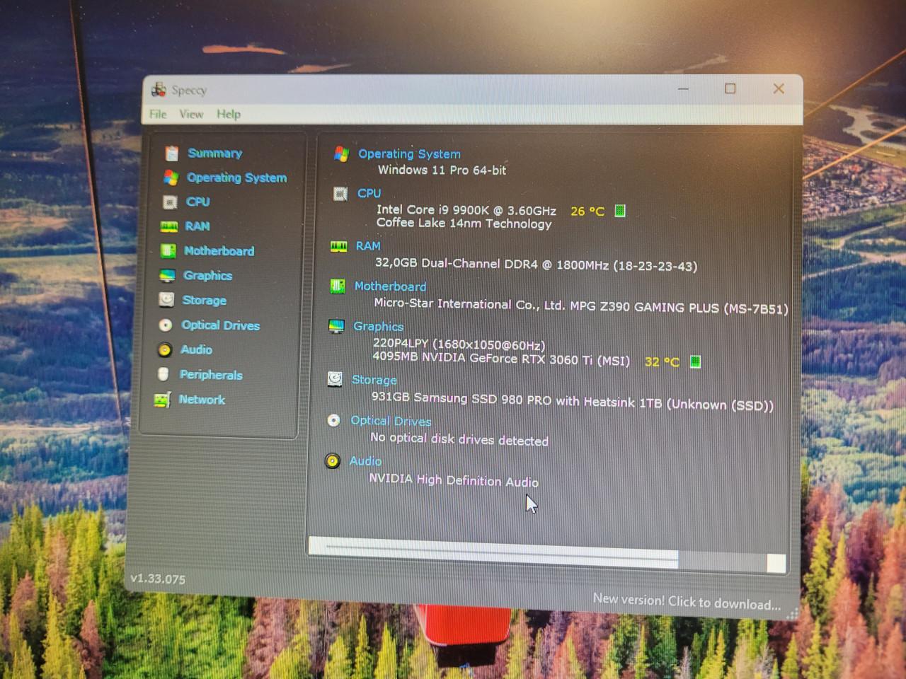 Refurbished GamePC i9-9900K/RTX 3060 Ti/32GB/1TB NVMe/WiFi/Lian Li RGB