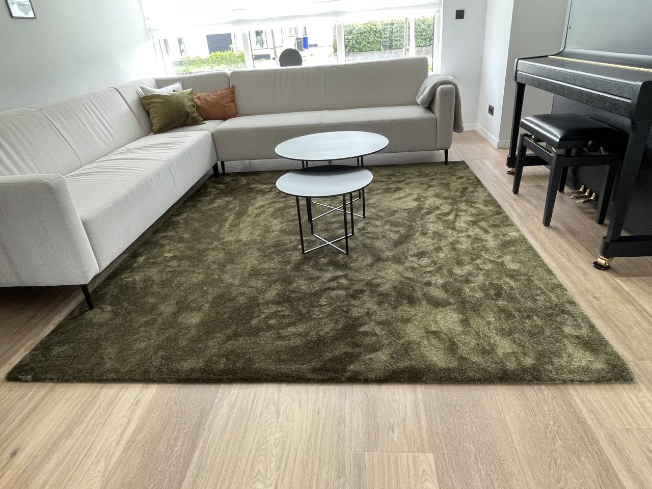 Nieuw! Vloerkleed / tapijt op maat | 250 x 220 cm | groen