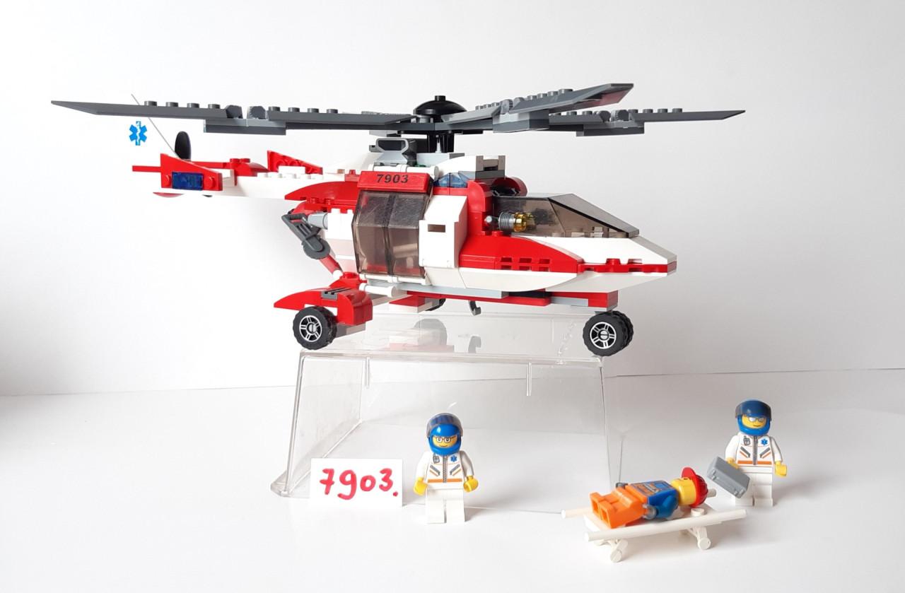 Lego City 7903:  ziekenhuis reddingshelikopter en 3 minifiguren