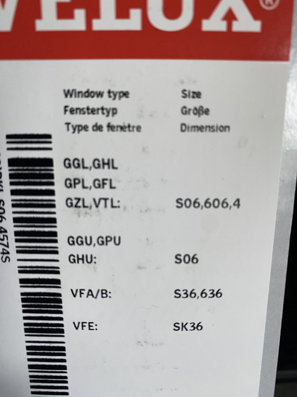 Rolgordijnen Velux verduisterend (4x)