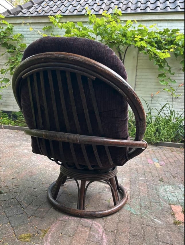 Rotan vintage fauteuil