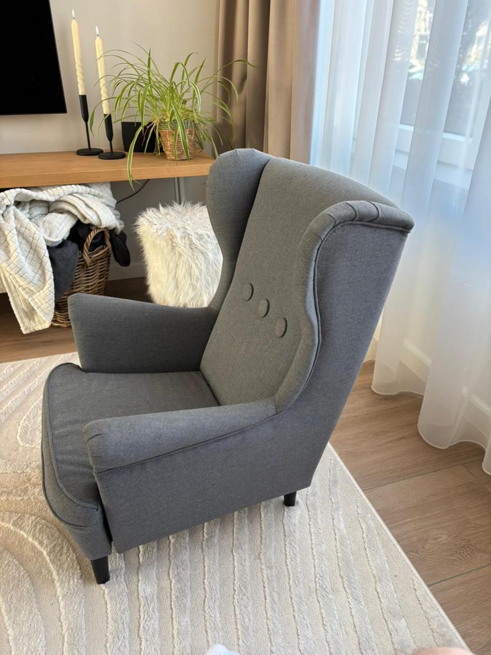 Kinder oorfauteuille (ikea strandmon grijs)