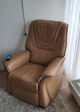 Relax fauteuil leder, elektrisch, topmerk Himolla