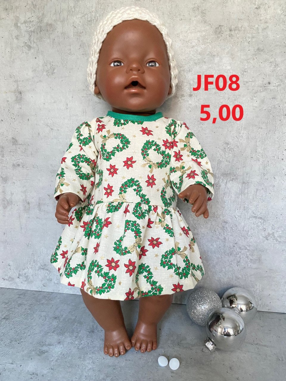 Poppenkleertjes baby born. Set kerstman. Opbrengst KiKa.