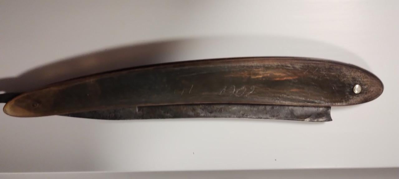 Barbiersmes, gebroeders PITTS 1930.