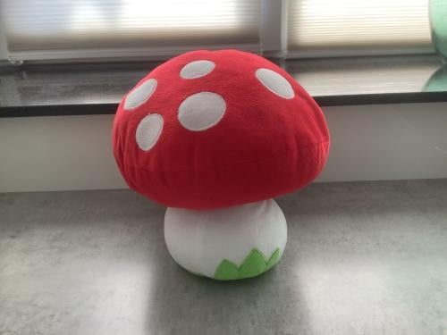 Supergrote pluche Paddenstoel 32 cm