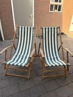 Retro strandstoelen