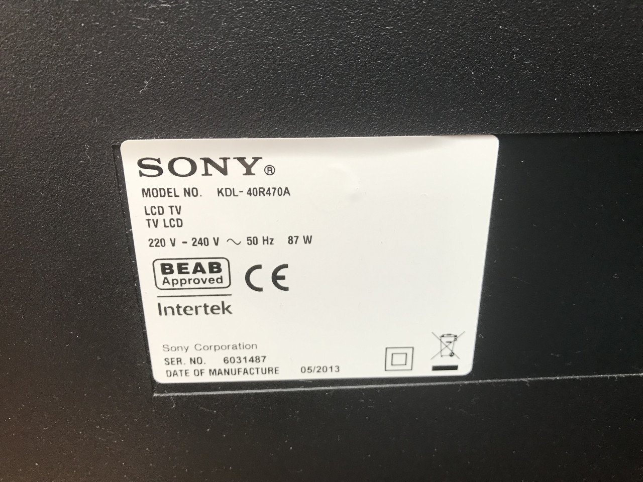 Sony televisie 40”