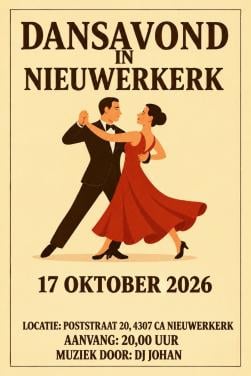 Dansavond in Nieuwerkerk