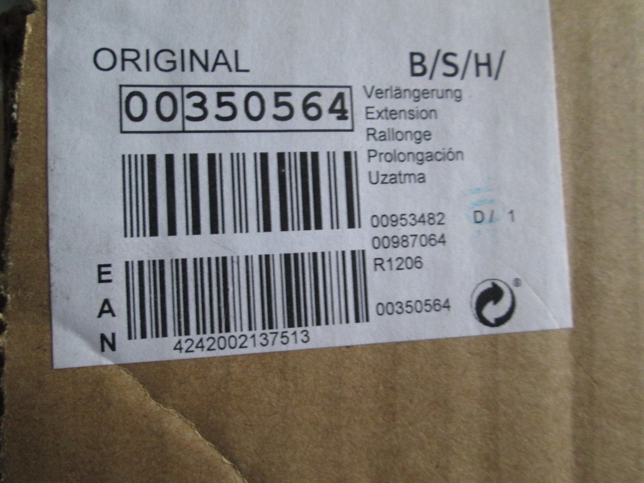 NIEUWE wasmachine manchetten Siemens/Bosch