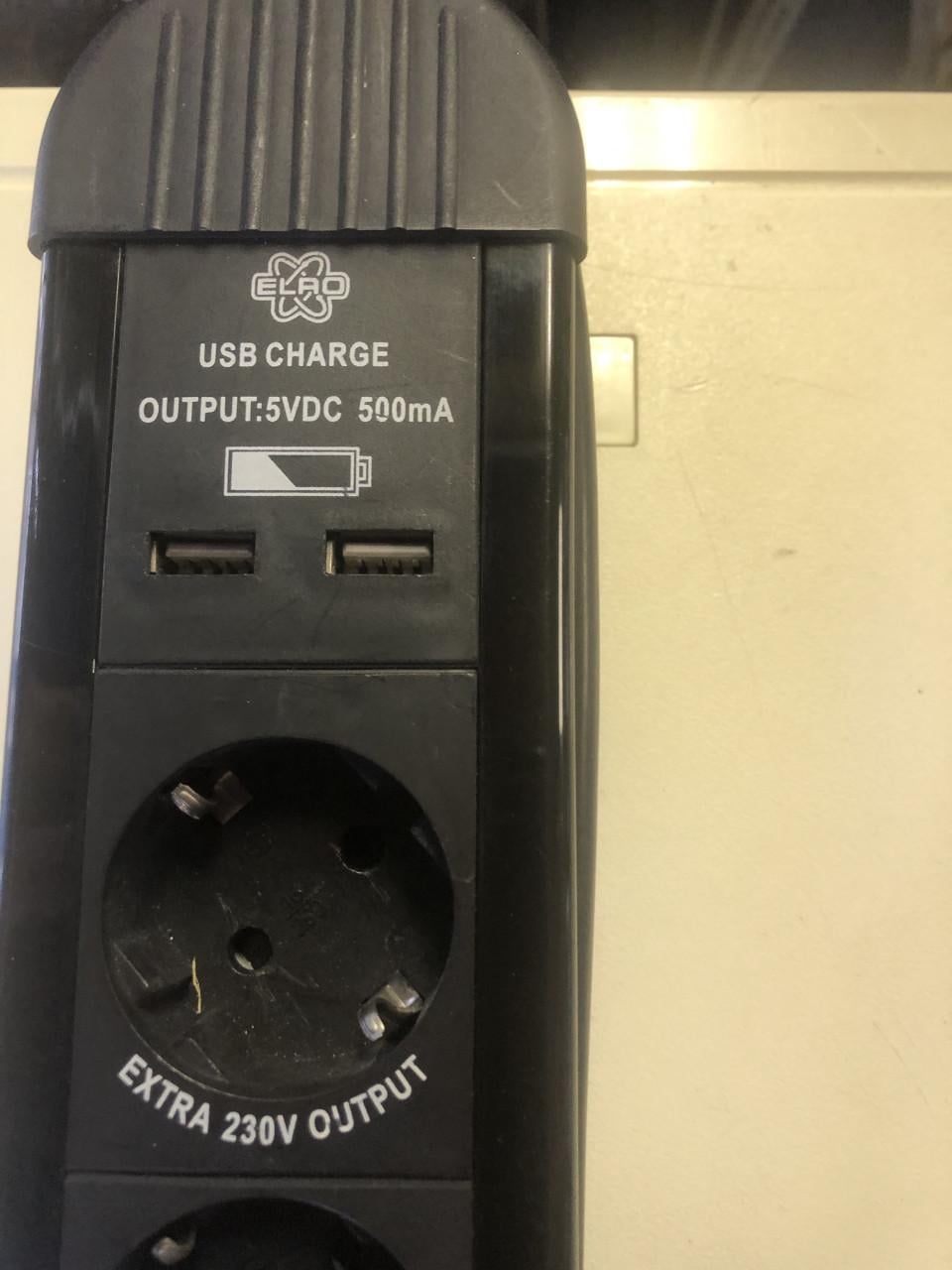 ELRO stekkerdoos 5 voudig met usb
