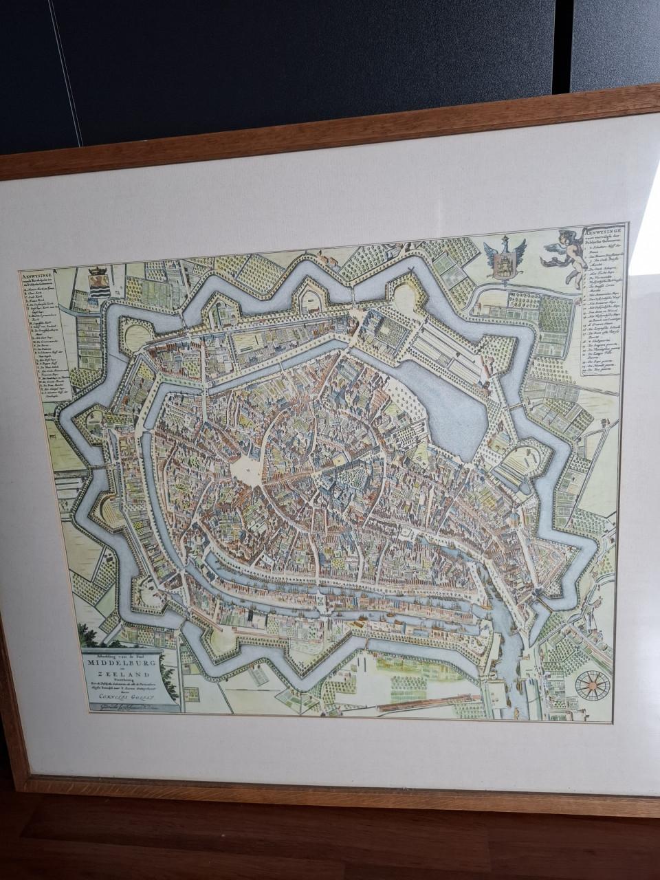 Prachtige kaart Middelburg