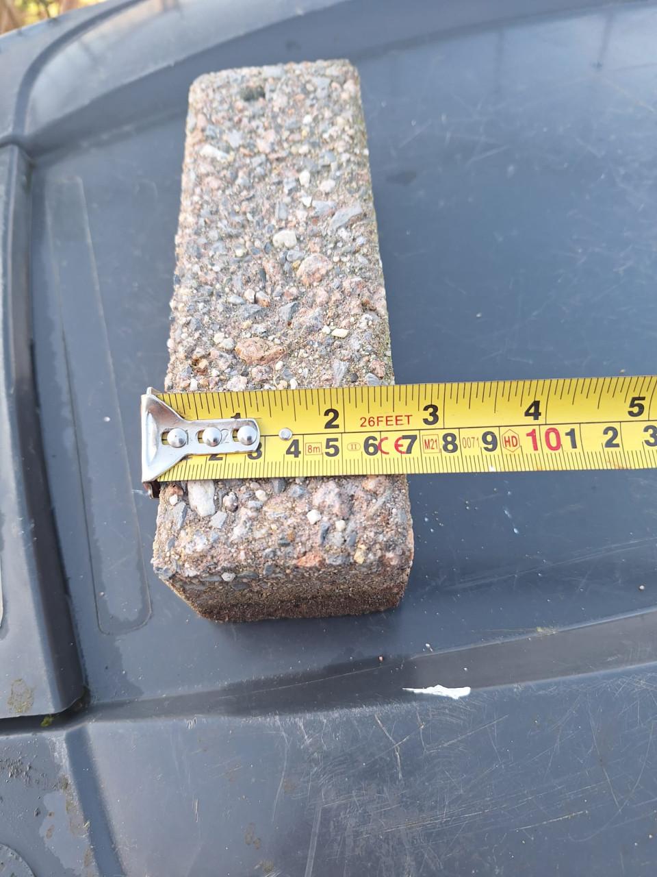 80m² bont gekleurde klinkers