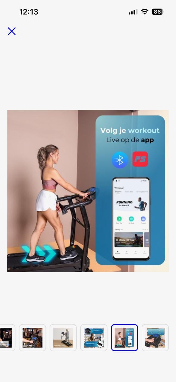 Loopband in nieuwstaat