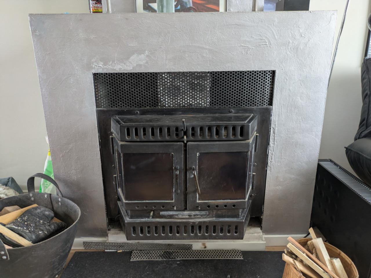 Inbouw houtkachel
