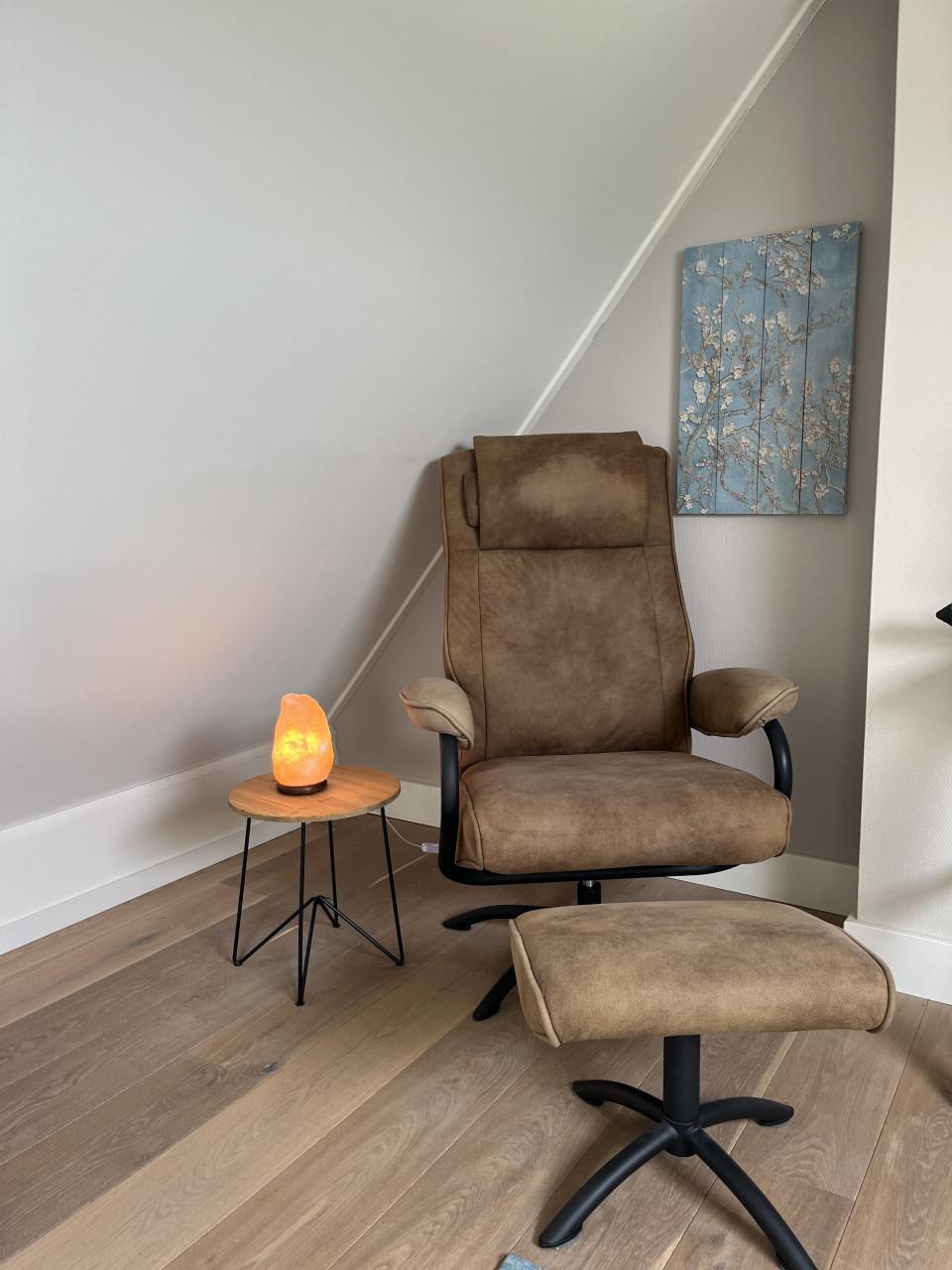 Relaxfeauteuil met voetenbankje