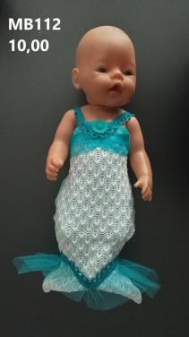 Poppenkleertjesbaby geboren. Zeemeermin set. Opbrengst KiKa.