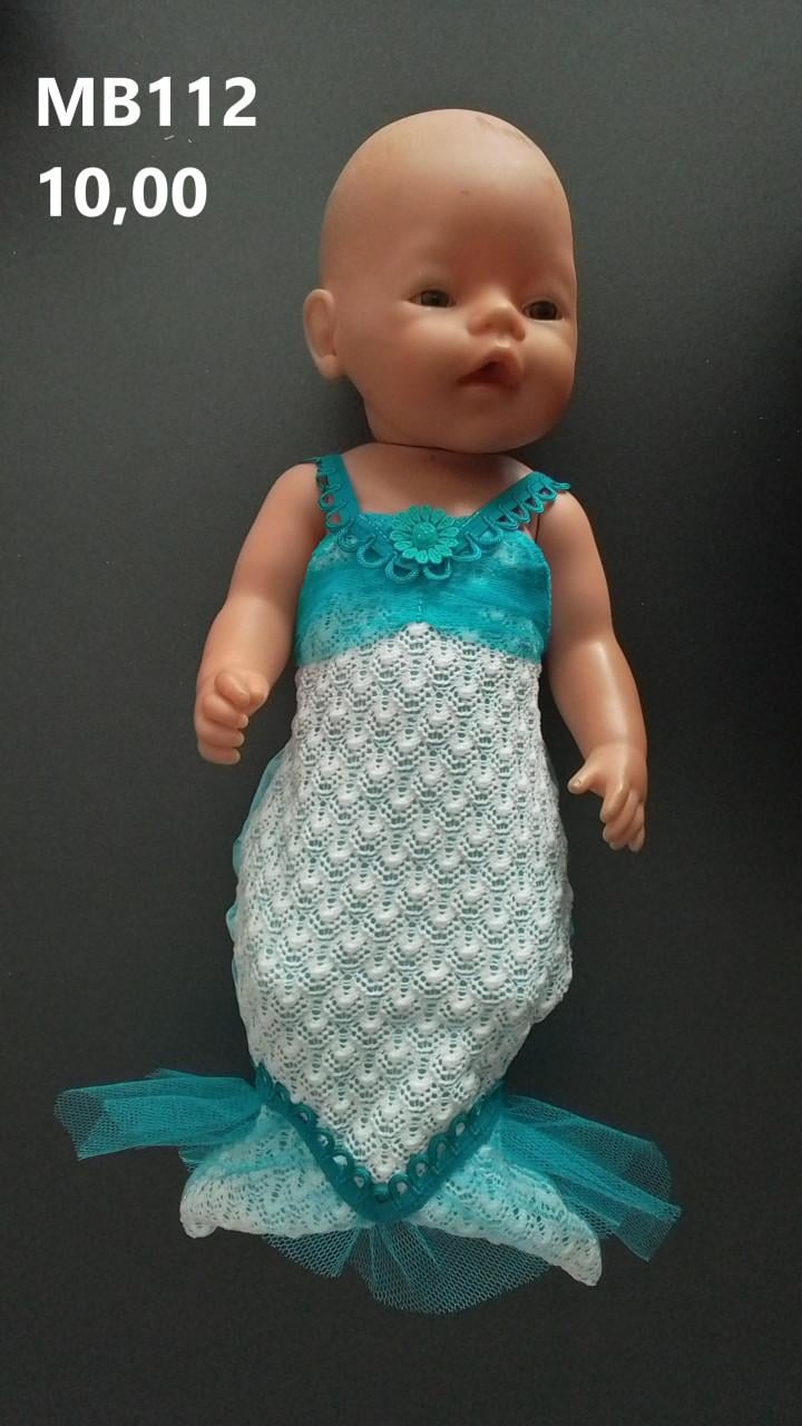 Poppenkleertjesbaby geboren. Zeemeermin set. Opbrengst KiKa.