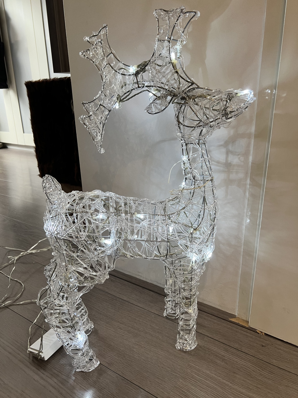 Kerst rendier verlicht