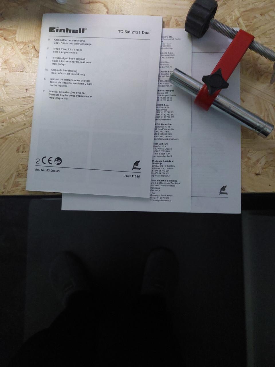 Einhell radiaal zaagmachine