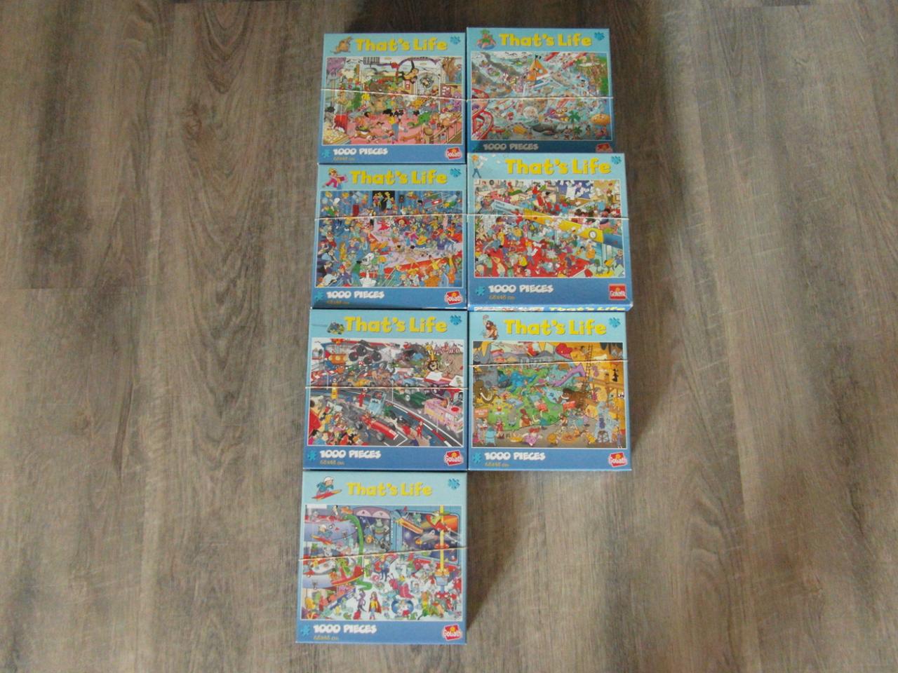 7 That's Life puzzels 1000 stukjes.